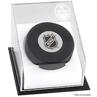 Edmonton Oilers Puck Deluxe Logo Display Case