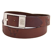 NC State Wolfpack Brandish Leather Belt