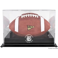 UConn Huskies Black Base Team Logo Football Display Case with Mirror Back