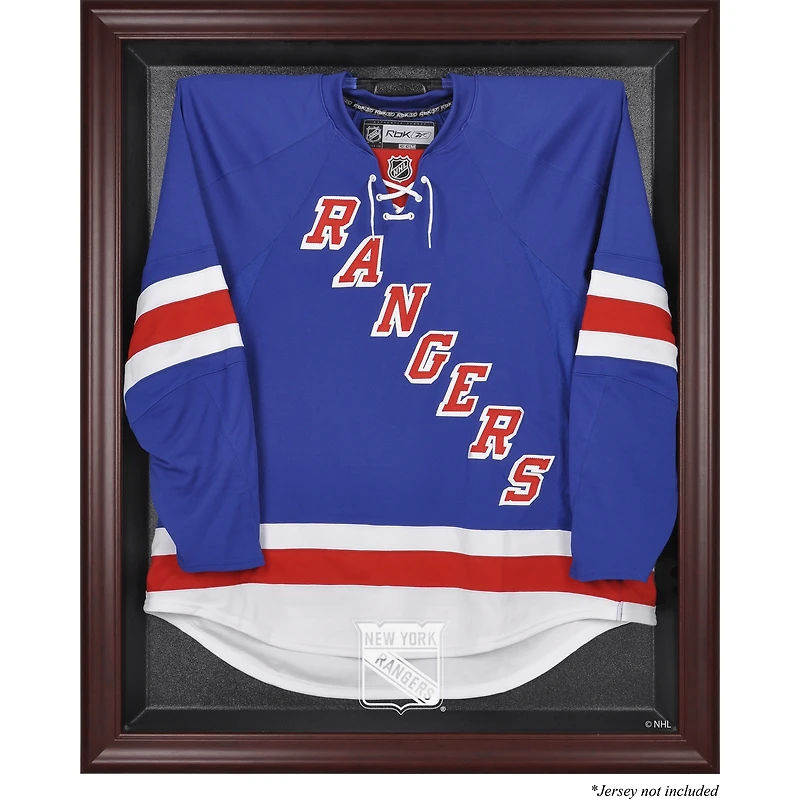 New York Rangers Mahogany Framed Jersey Display Case