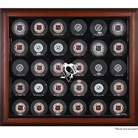 Pittsburgh Penguins 30-Puck Mahogany Display Case