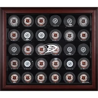 Anaheim Ducks 30-Puck Mahogany Display Case