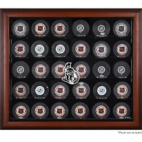 Ottawa Senators 30-Puck Mahogany Display Case