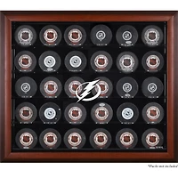 Tampa Bay Lightning 30-Puck Mahogany Display Case