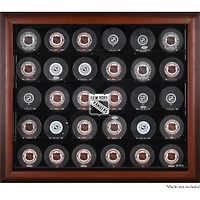 New York Rangers 30-Puck Mahogany Display Case