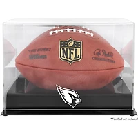 Arizona Cardinals Black Base Football Logo Display Case with Mirror Back