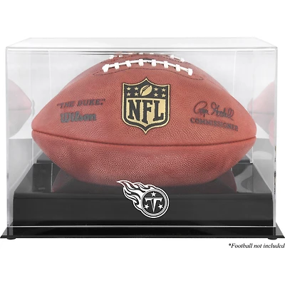 Tennessee Titans Black Base Football Logo Display Case with Mirror Back