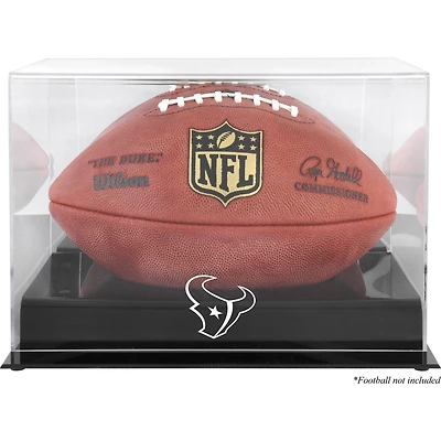 Houston Texans Black Base Football Logo Display Case with Mirror Back