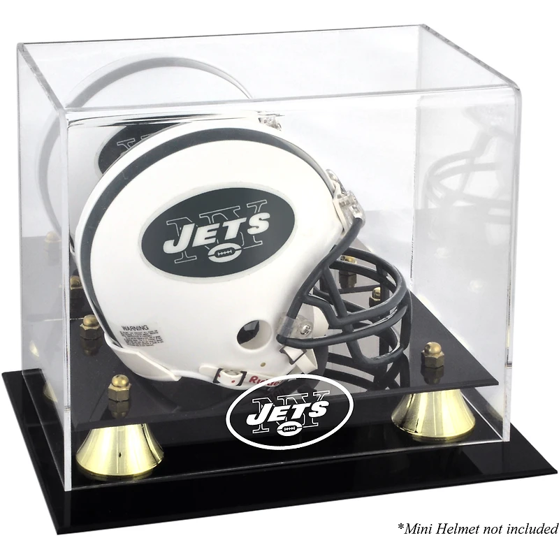 New York Jets Throwback Logo 1998 - 2018 Mini Helmet Display Case