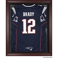 New England Patriots Mahogany Framed Jersey Logo Display Case