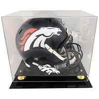Denver Broncos Golden Classic Helmet Display Case with Mirrored Back