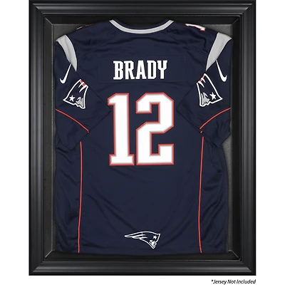 New England Patriots Black Framed Jersey Logo Display Case