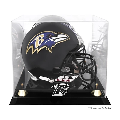Baltimore Ravens Golden Classic Helmet Display Case with Mirrored Back