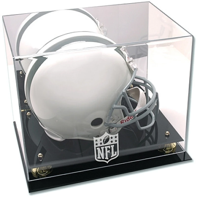 NFL Shield Golden Classic Helmet Display Case