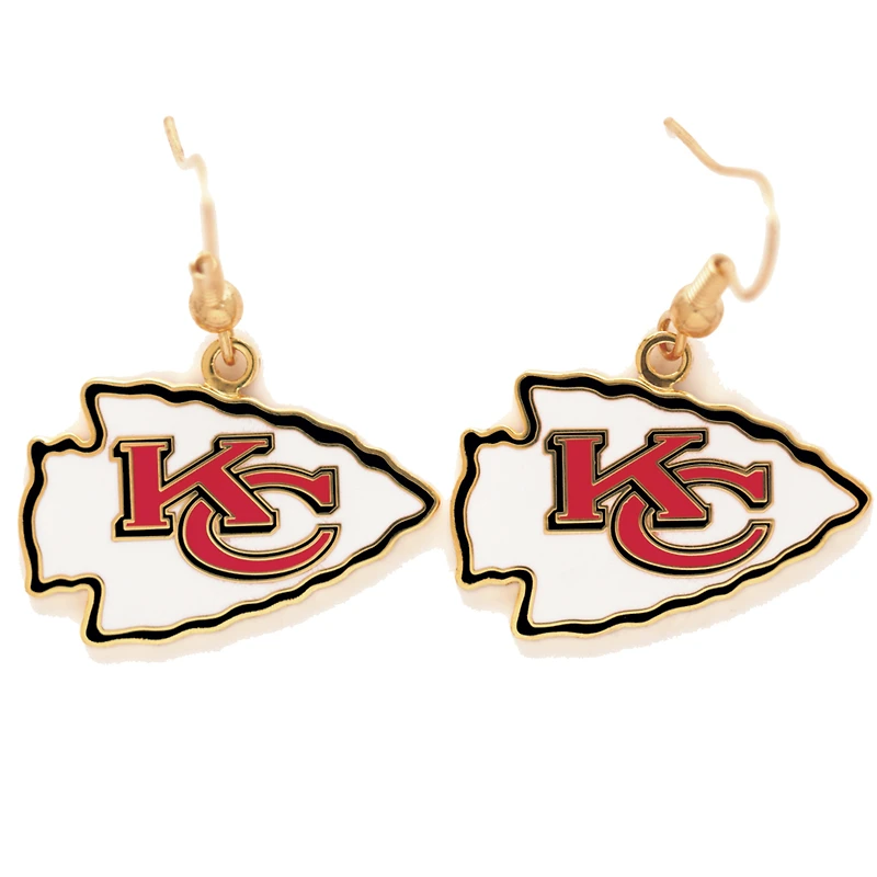 Kansas City Chiefs Logo Wire Earrings