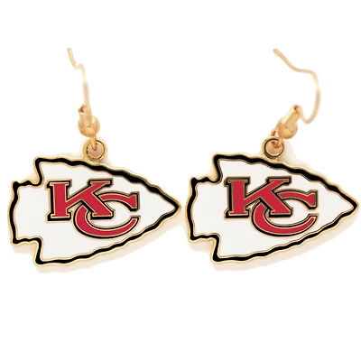Kansas City Chiefs Logo Wire Earrings
