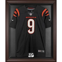 Cincinnati Bengals Brown Framed Logo Jersey Display Case