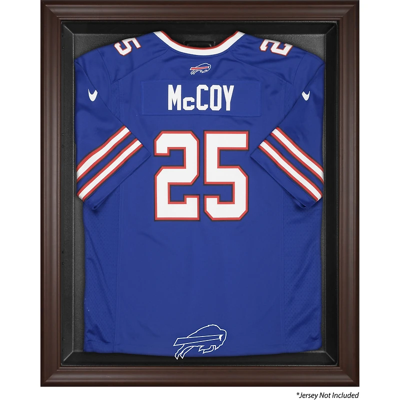 Buffalo Bills Brown Framed Logo Jersey Display Case