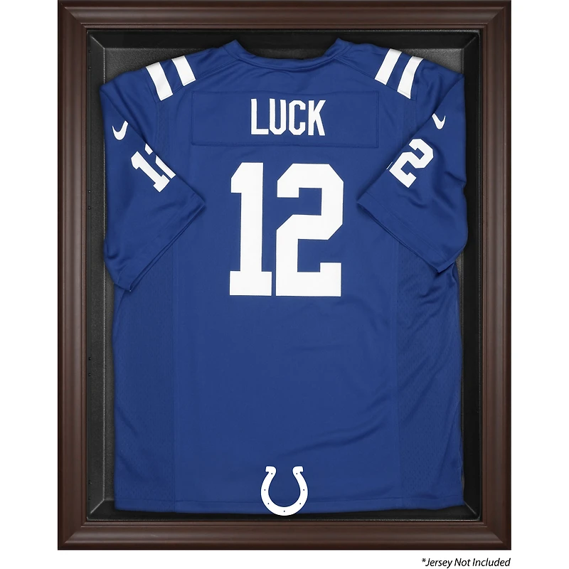 Indianapolis Colts Brown Framed Logo Jersey Display Case