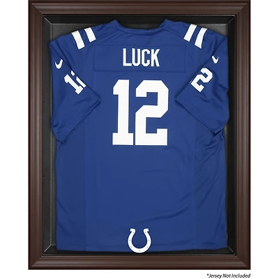 Indianapolis Colts Brown Framed Logo Jersey Display Case