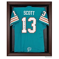 Miami Dolphins Brown Framed Logo Jersey Display Case