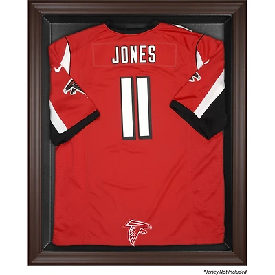 Atlanta Falcons Brown Framed Logo Jersey Display Case