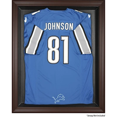 Detroit Lions Brown Framed Logo Jersey Display Case