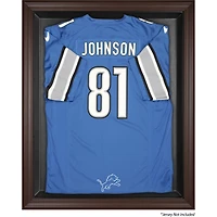 Detroit Lions Brown Framed Logo Jersey Display Case