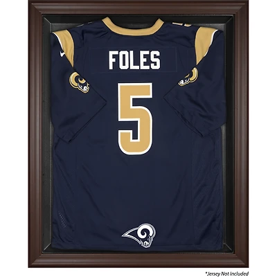 St. Louis Rams Brown Framed Logo Jersey Display Case