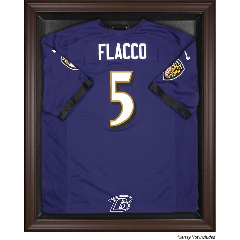 Baltimore Ravens Brown Framed Logo Jersey Display Case