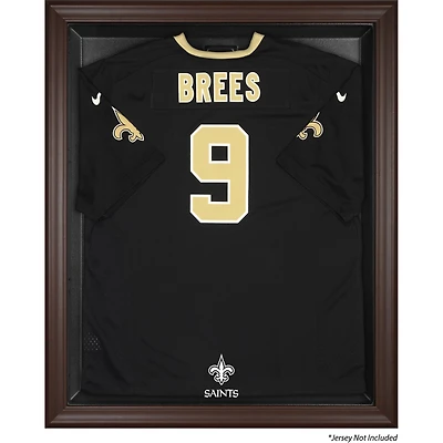 New Orleans Saints Brown Framed Logo Jersey Display Case