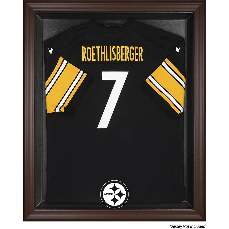 Pittsburgh Steelers Brown Framed Logo Jersey Display Case