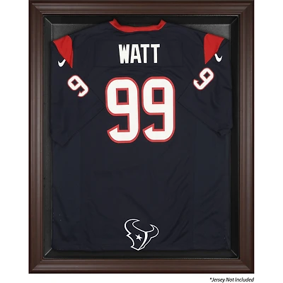 Houston Texans Brown Framed Logo Jersey Display Case