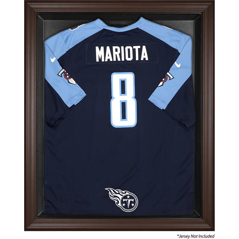 Tennessee Titans Brown Framed Logo Jersey Display Case