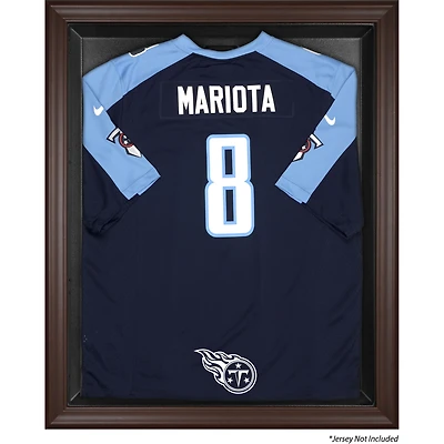 Tennessee Titans Brown Framed Logo Jersey Display Case