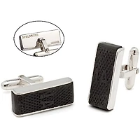 Tokens & Icons Colorado Avalanche Game-Used Puck Edge Cuff Links