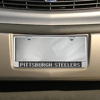 Pittsburgh Steelers Glitter License Plate Frame - Black