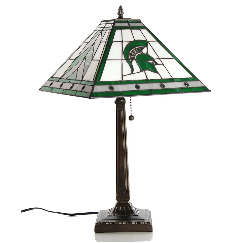 Michigan State Spartans 23" Mission Tiffany Table Lamp