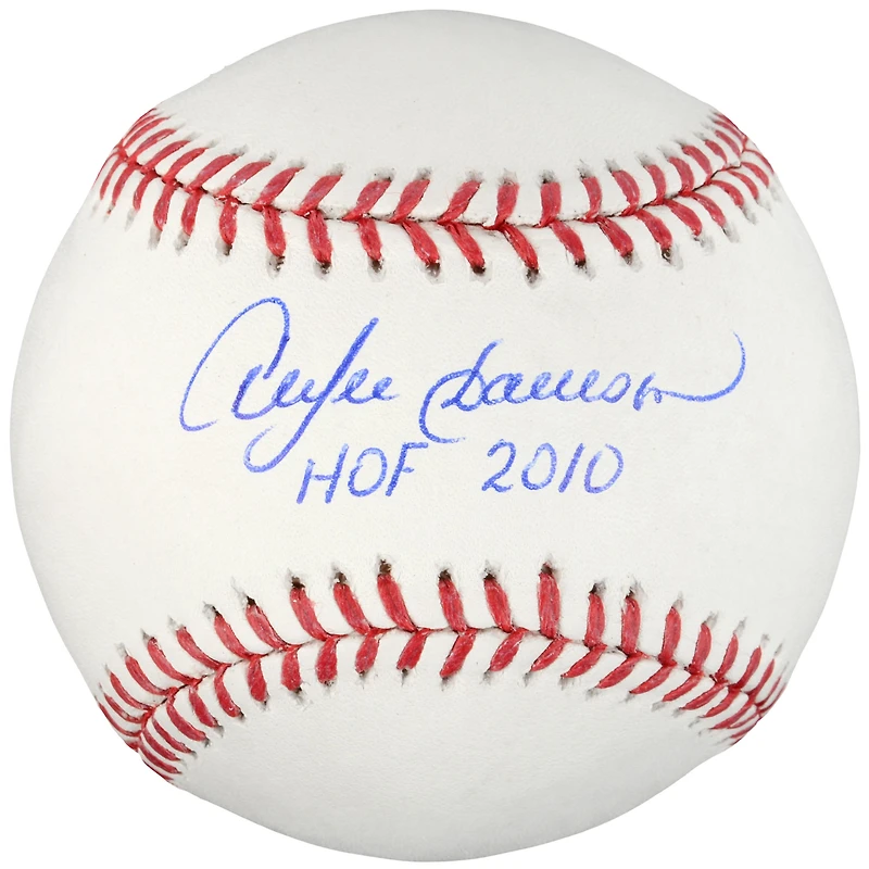 Andre Dawson Chicago Cubs Autographed Baseball with "HOF 2010" Inscription