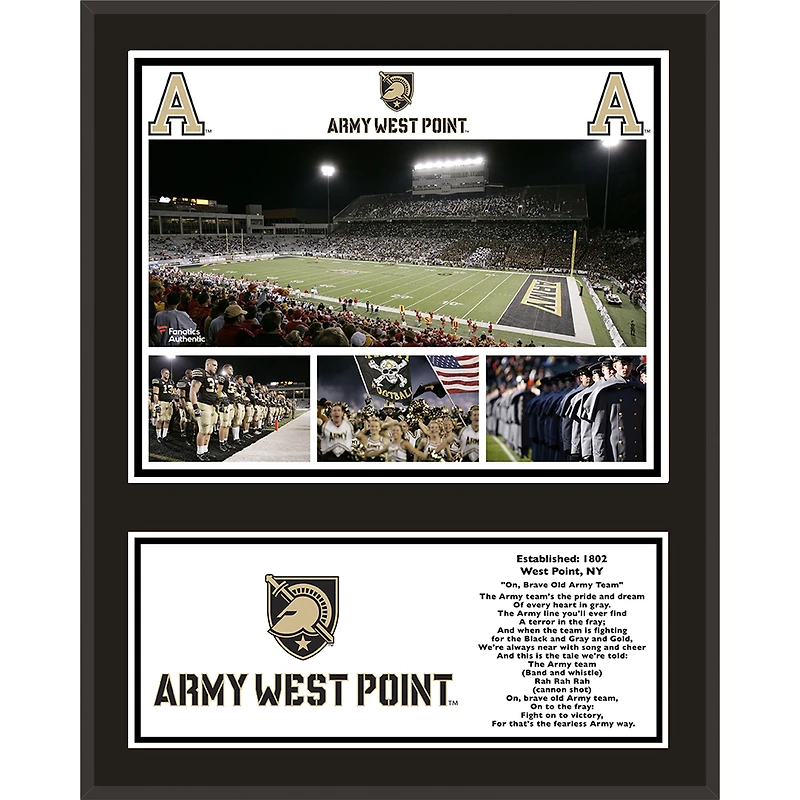 Army Black Knights 12'' x 15'' Sublimated Team Plaque