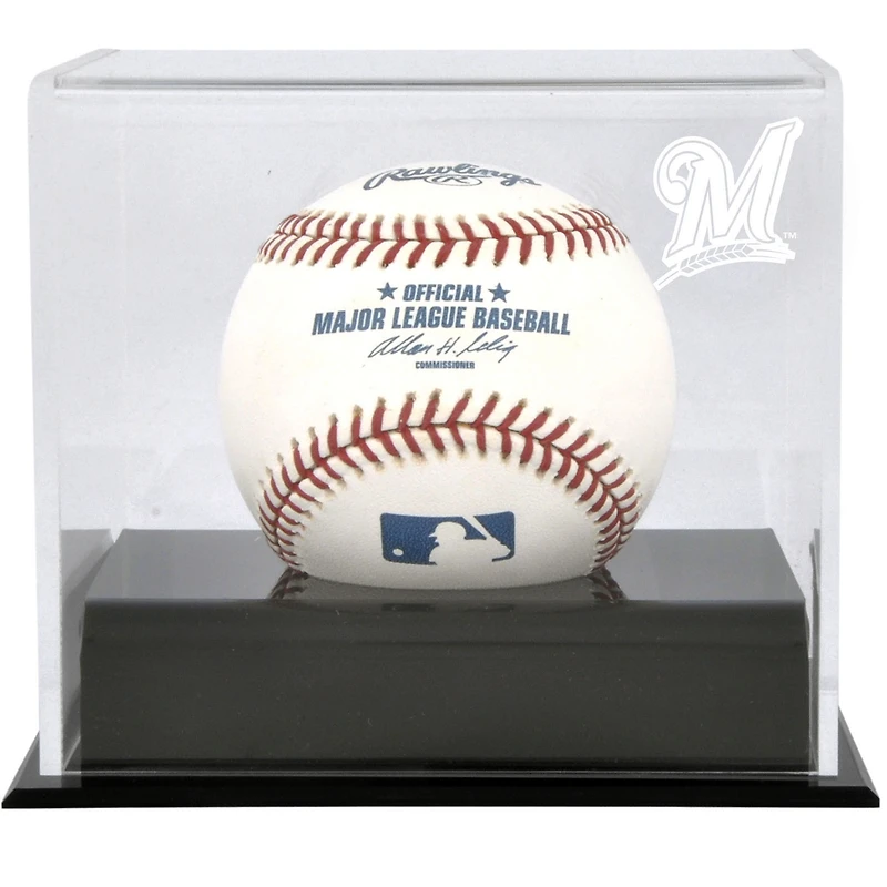 Milwaukee Brewers Baseball Cube Logo Display Case