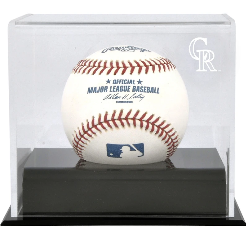 Colorado Rockies Baseball Cube Logo Display Case