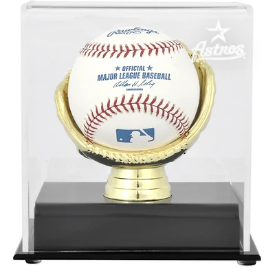 Houston Astros Gold Glove Single Baseball Logo Display Case