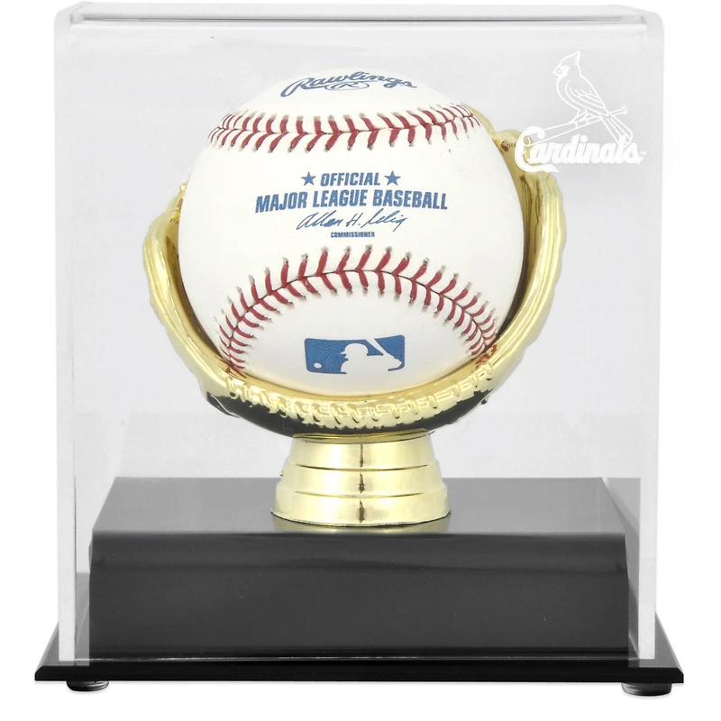 St. Louis Cardinals Gold Glove Single Baseball Logo Display Case