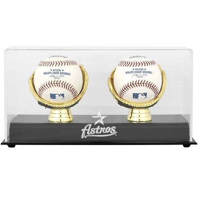 Houston Astros Gold Glove Double Baseball Logo Display Case
