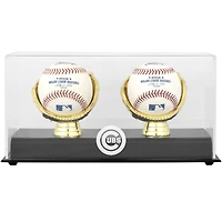 Chicago Cubs Gold Glove Double Baseball Logo Display Case