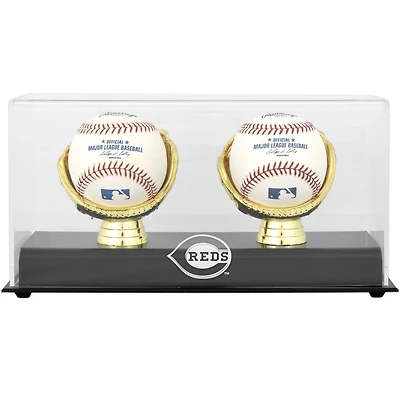 Cincinnati Reds Gold Glove Double Baseball Logo Display Case