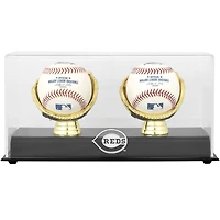 Cincinnati Reds Gold Glove Double Baseball Logo Display Case