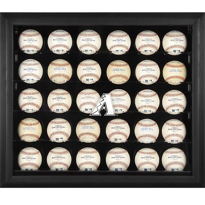 Arizona Diamondbacks Logo Black Framed 30-Ball Display Case