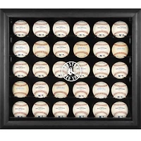 Boston Red Sox Engraved Logo Black Framed 30-Ball Display Case